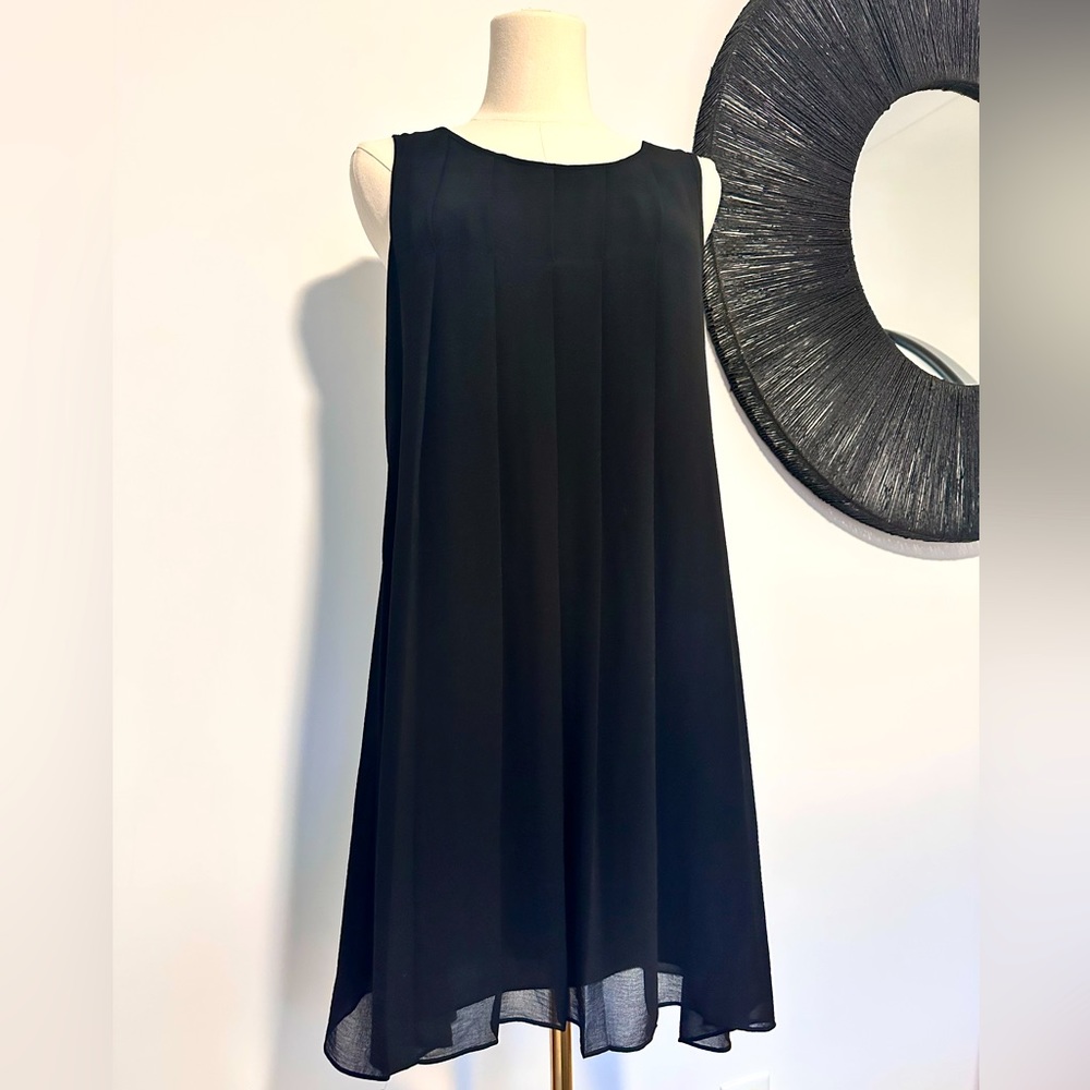 Max Studio Flowy Black Mini Dress